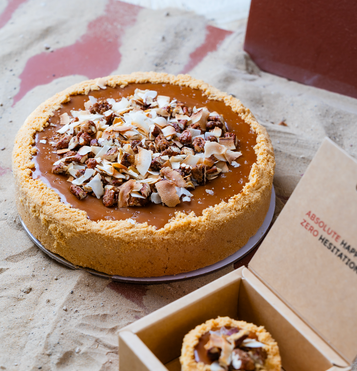 Salted Caramel Coconut Tart